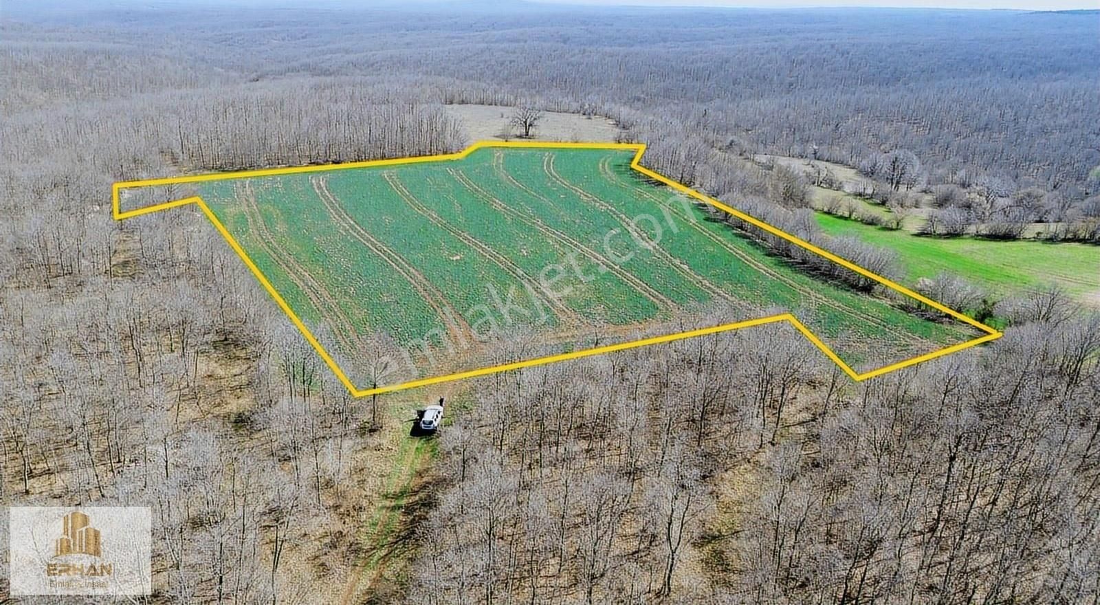 Kırklareli Vize Akpınar Köyü 13.650 M2 Tek Tapu Müstakil Tarla