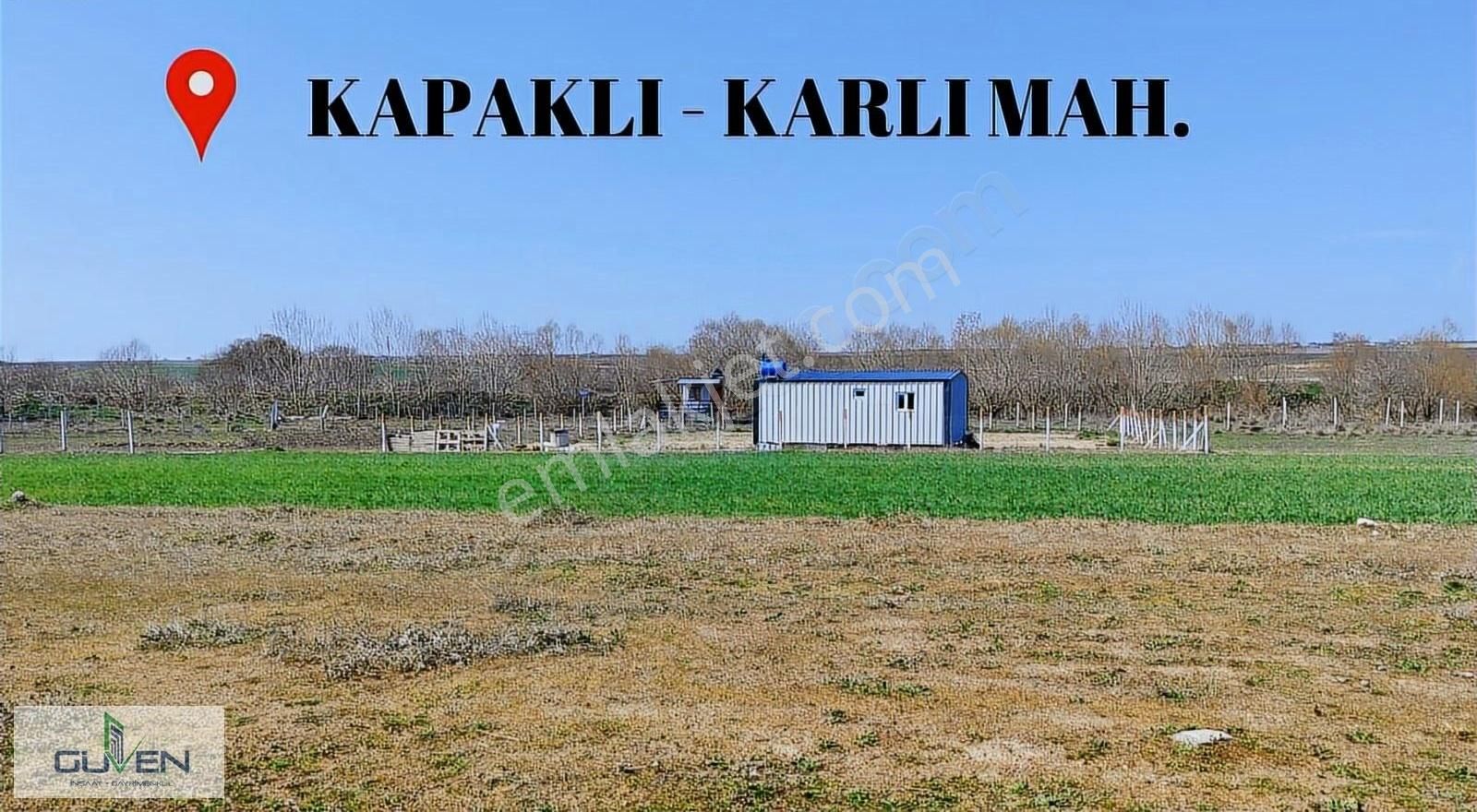 Güven'den Kapaklı'da 1.162m² Kupon Parselimiz Satıştadır...