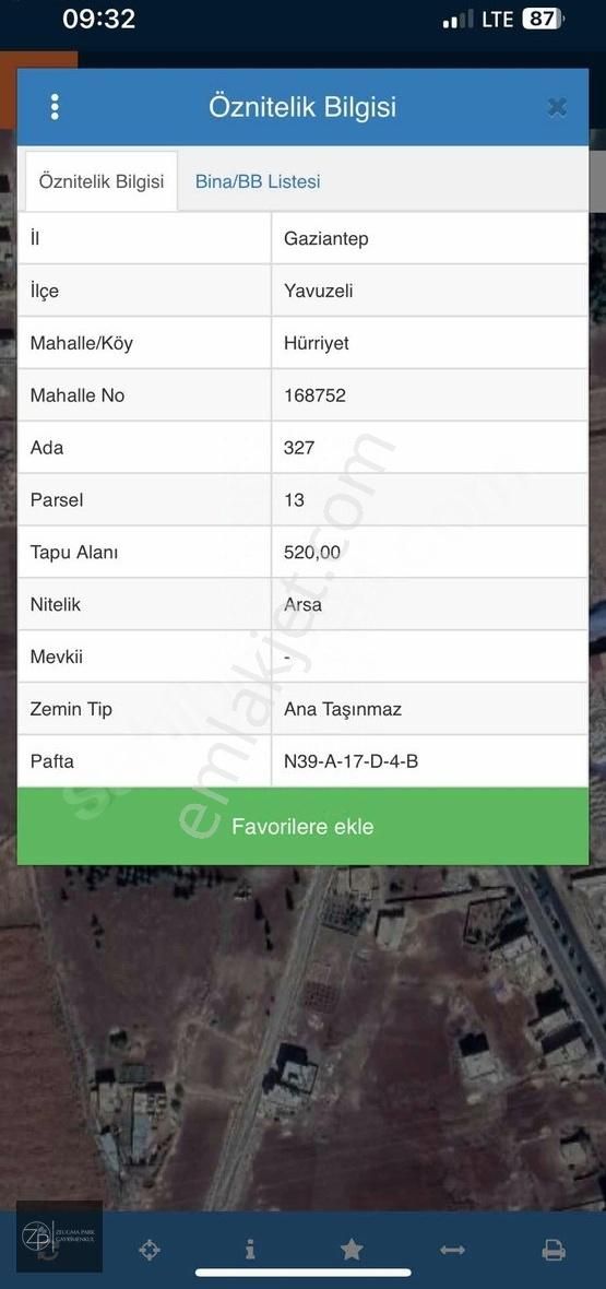 Zeugmapark'tan Yavuzelinde Satlık Arsa