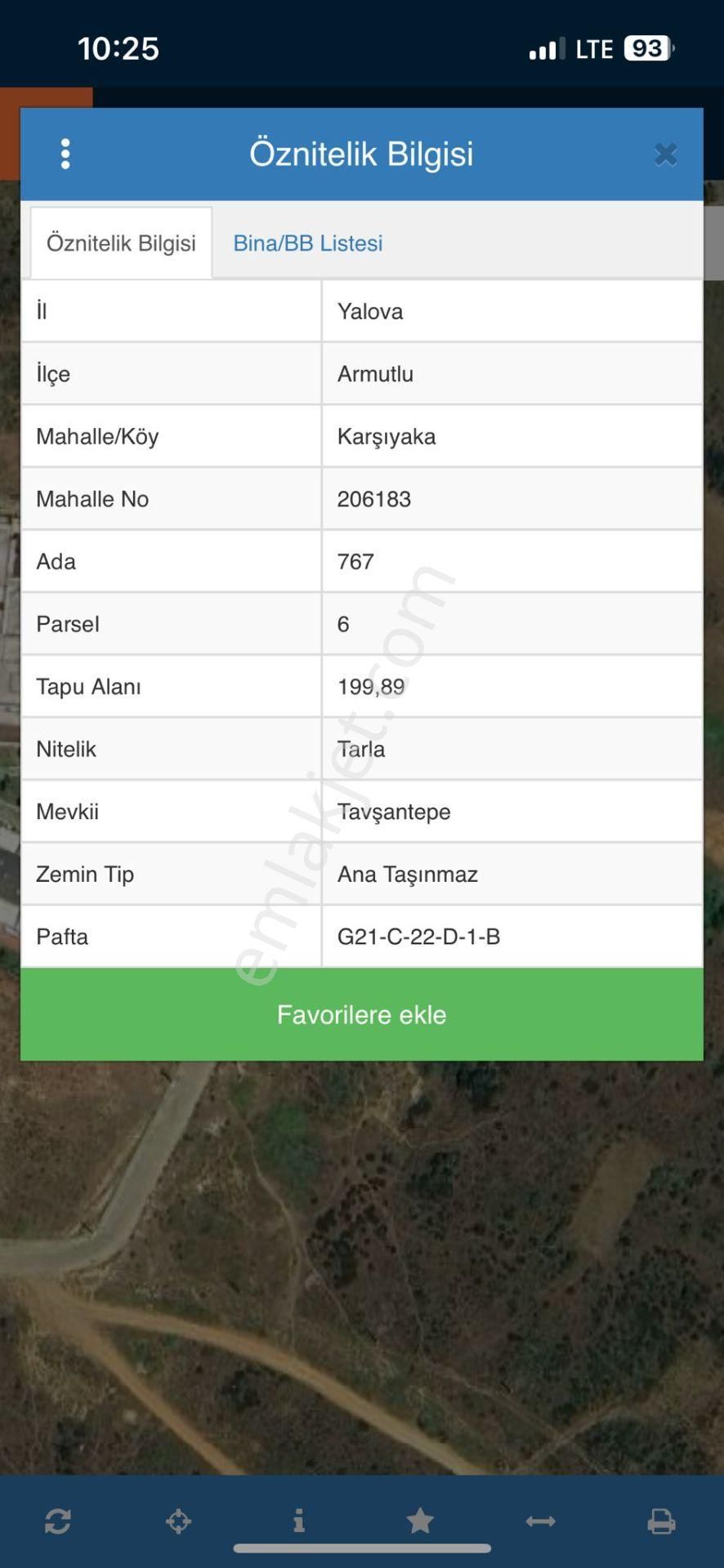 Ogün'den Armutlu Karşıyaka Mah. Villa Arazisi 3 Kat İmarlı Satılık