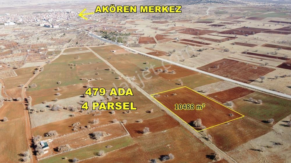 10.488 M² / Konya / Akören / Ağalar (yeni Mah.)/ Tarla