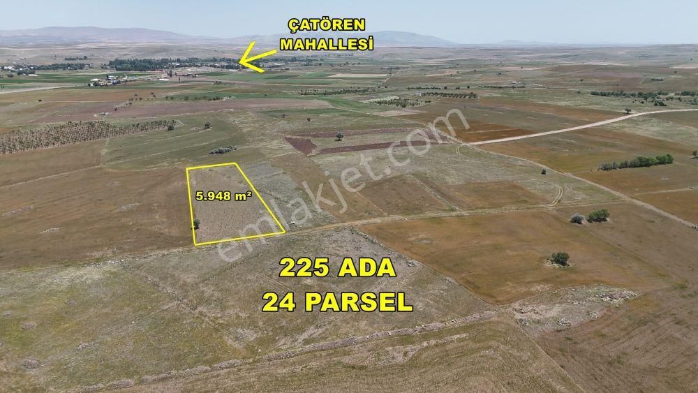 Akören Çatörende 5.948 M² Tek Tapu Verimli Tarla