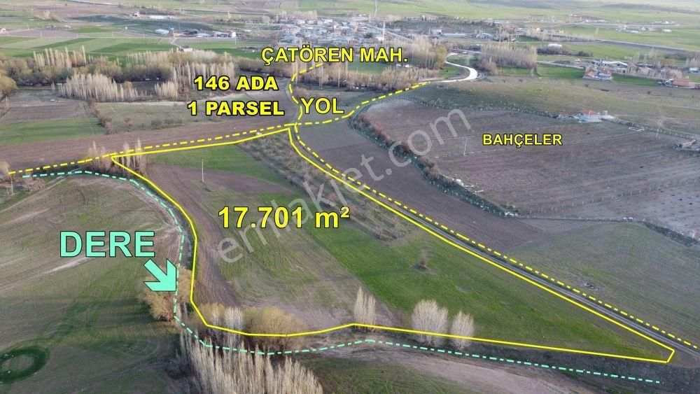 Konya / Akörende 17.701 M² Hayvancılık Ve Tarıma Uygun Tarla