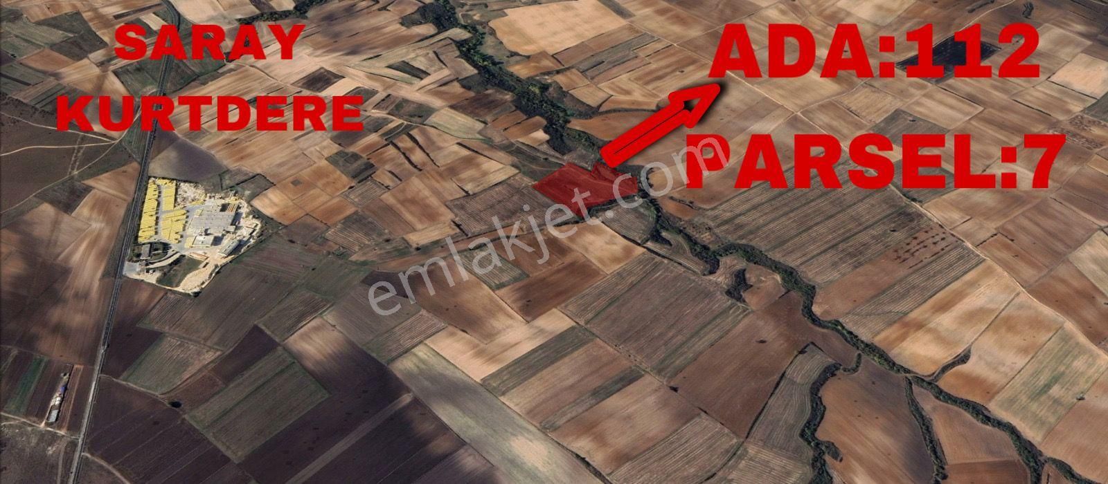 Tekirdağ Saray Kurtdere'de 1282m2 Yatırımlık Kupon Arsa