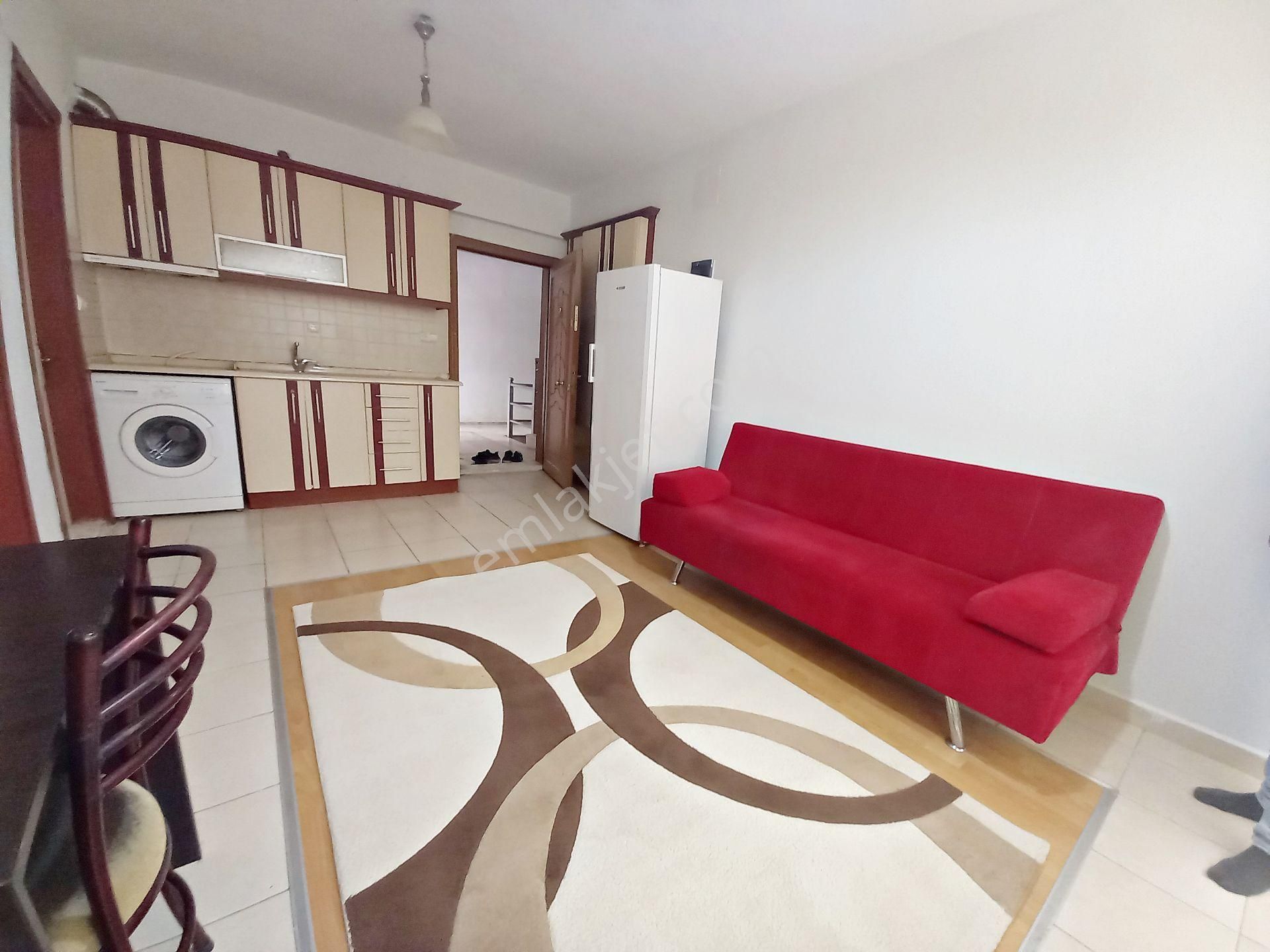 Kz Grup'tan Asmalıevler'de Arakat Isınma Dahil Geniş Balkonlu 1+1 55m2 Kiralık Eşyalı Apart