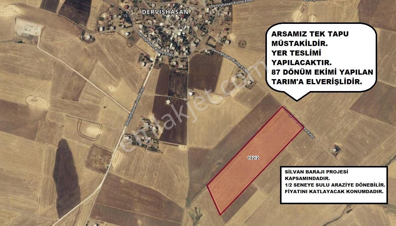 Sur Dervişhasan Da Emsalsiz Müstakil Ekilir Arazi Satışta