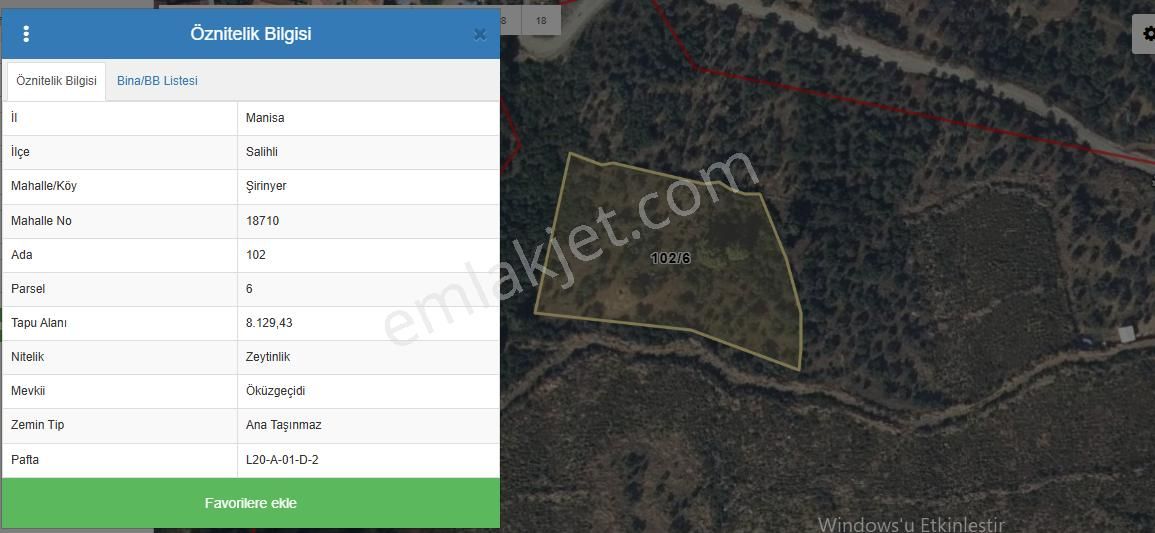 Yuvam Gayrimenkul'den Salihli Şirinyer Mah. 8.129 M2 Satılık Zeytinlik