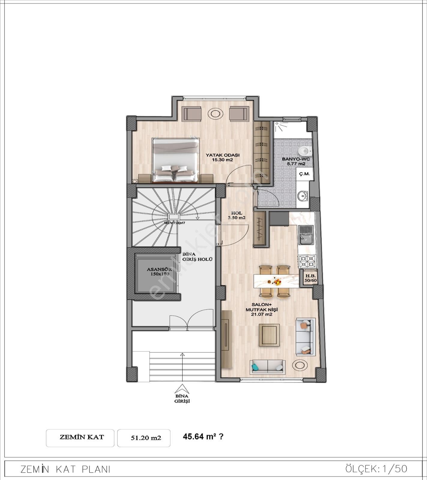 Beyoğlu Cihangir Deniz Manzaralı Sıfır Satılık Bina - Görsel 14
