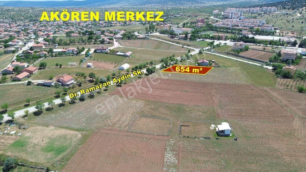 Konya / Akören / Tülce Mahallesinde 654 M² Müstakil Tapulu Konut İmarlı Arsa