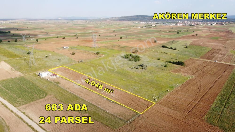 Akören Tülce De 4.048 M² Bahçelik Fırsat Tarla
