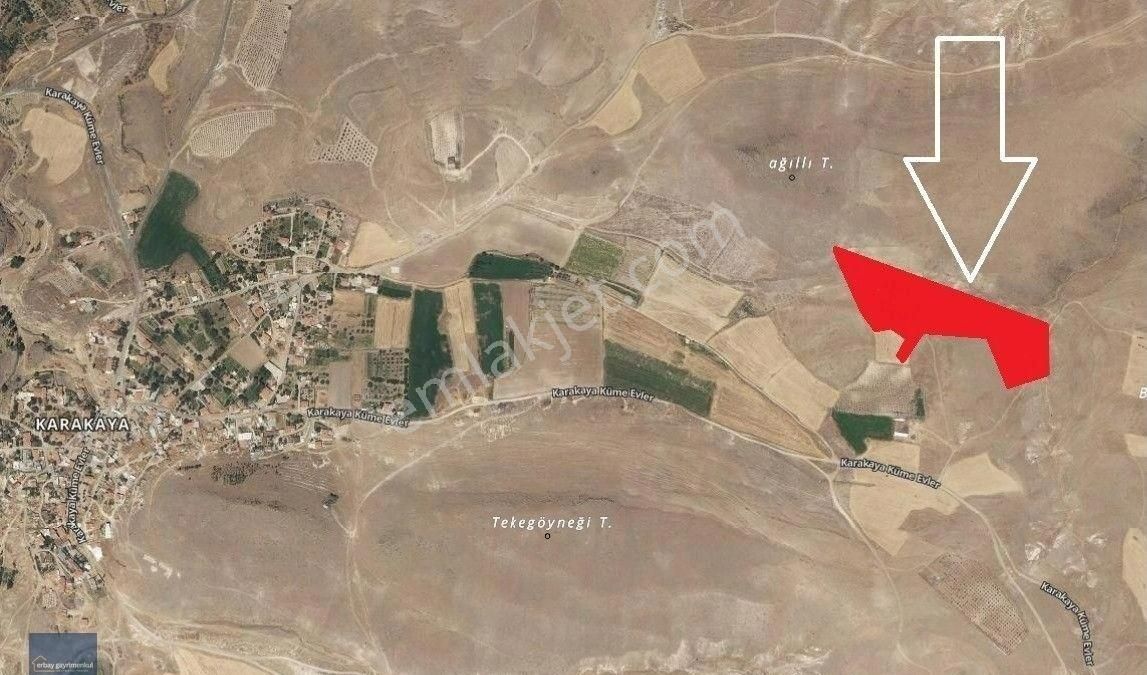 37.400 M2 Meraya Sınır Köy Merkezine Yakın Satılık Tarla