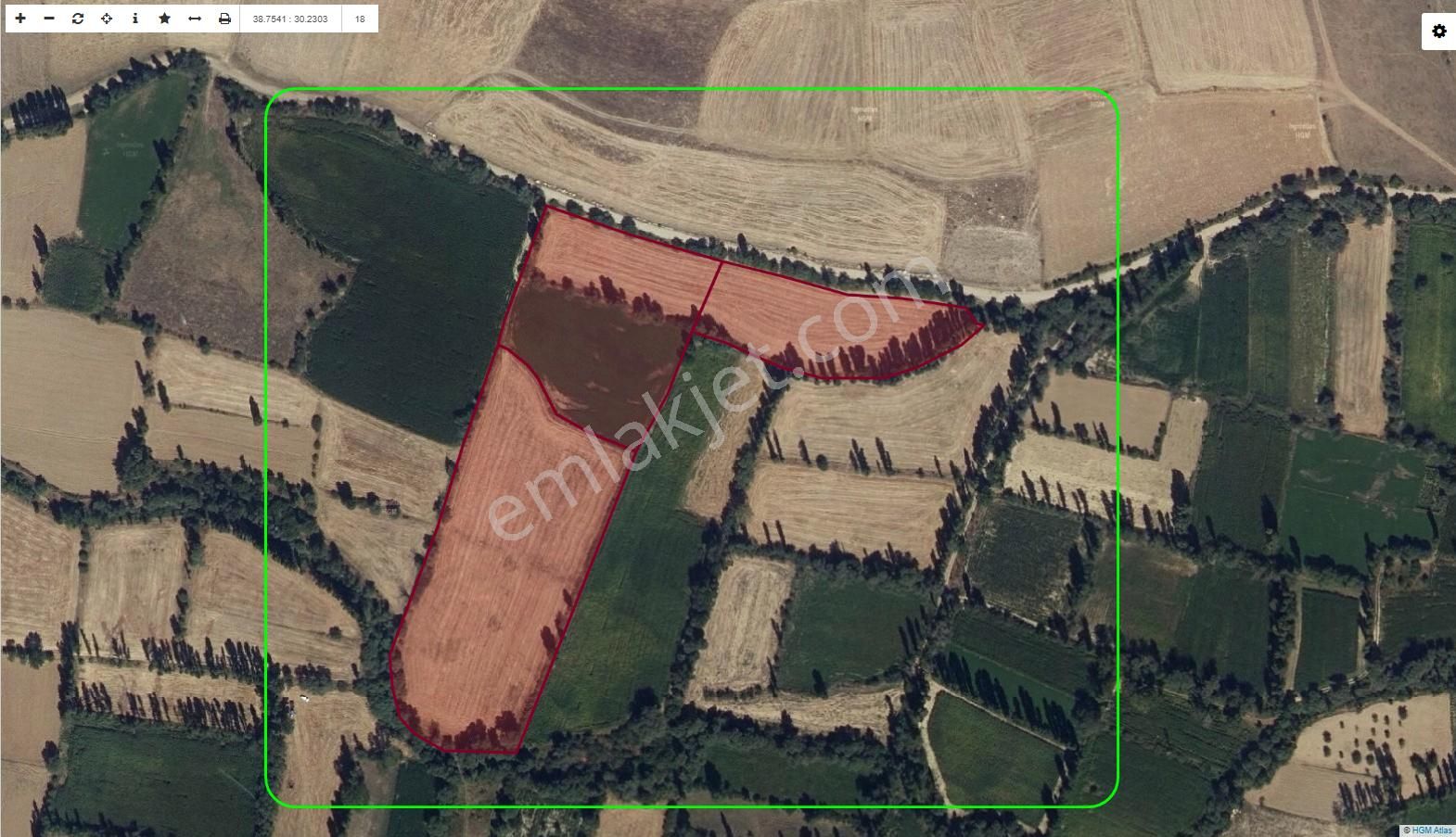 Afyon Üçok Emlaktan Sinanpaşa / Ali Çetinkaya Mah Yol Üzeri Satılık 27.328m² Tarla - Görsel 4