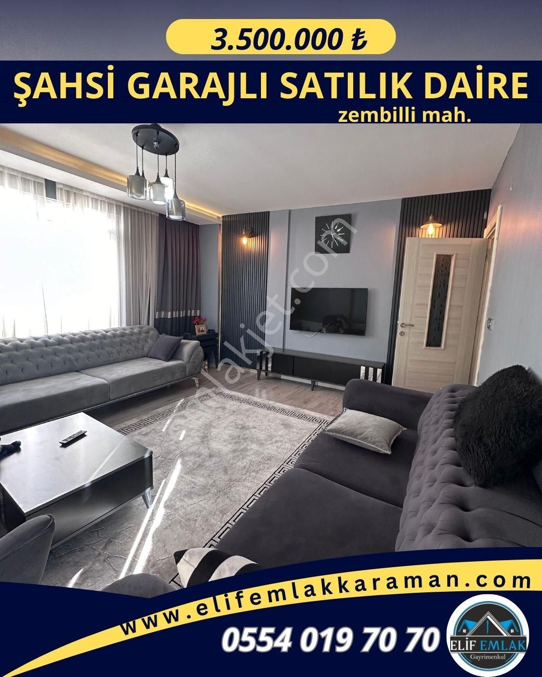 Zembilli De Şahsi Garajlı Satılık Daire