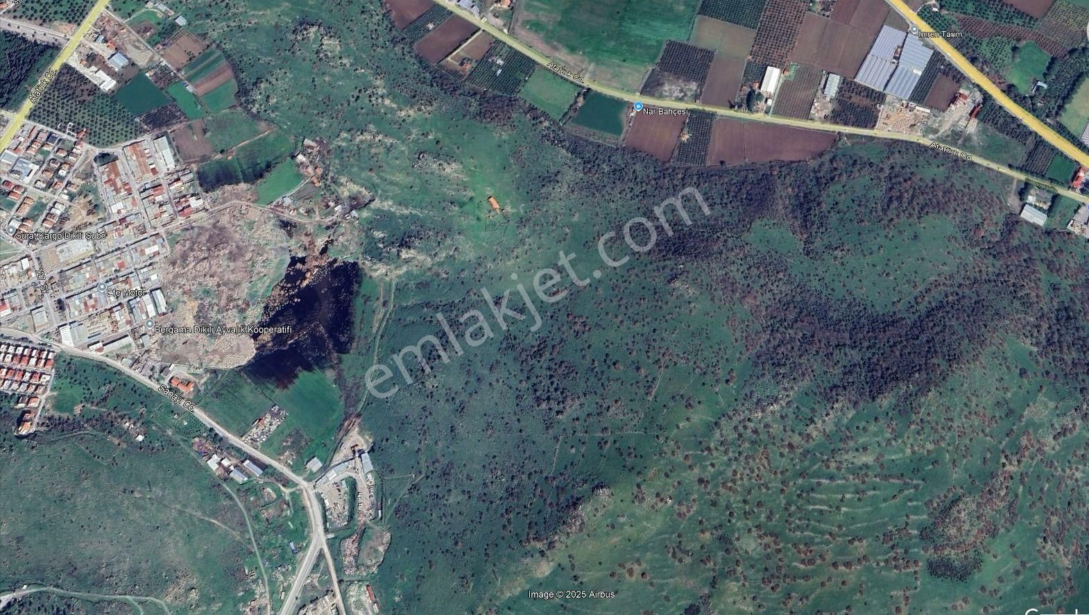 Dikili'de Ful Deniz Manzaralı Satılık 388 M2 Villa Arsası