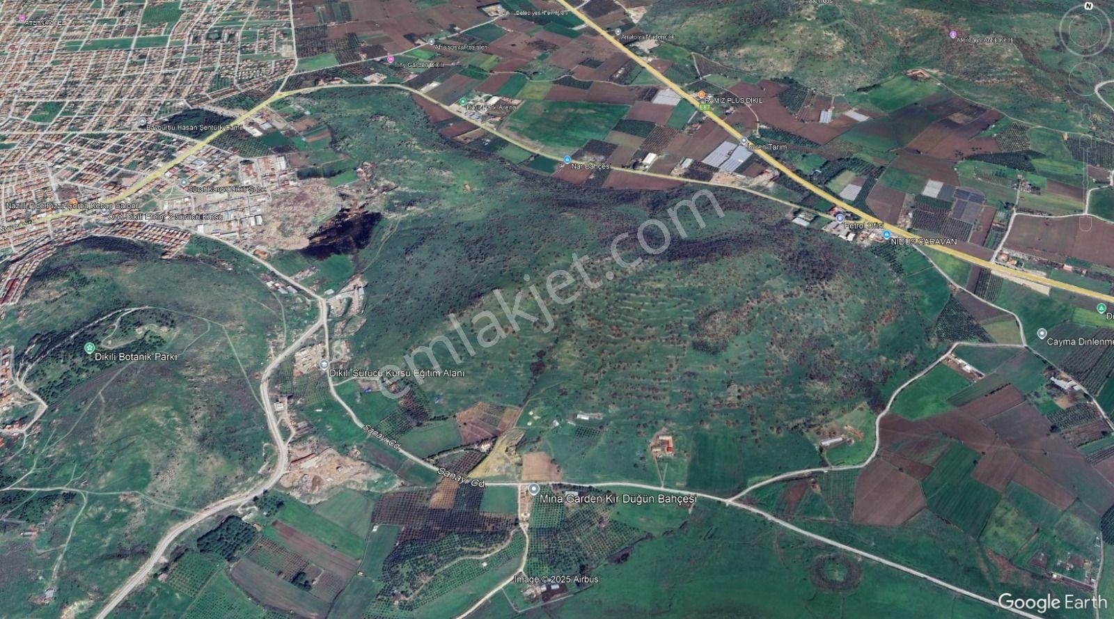 Dikili'de Ful Deniz Manzaralı Satılık Villa Arsası