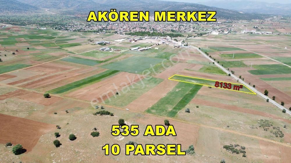 Konya / Akören - Alibeyhüyüğü Yoluna Cephe 8.133 M² Tarla
