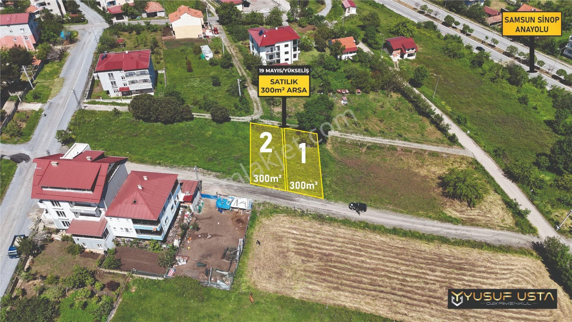 19 Mayıs Yükseliş'te Satılık 2 Ayrı Arsa