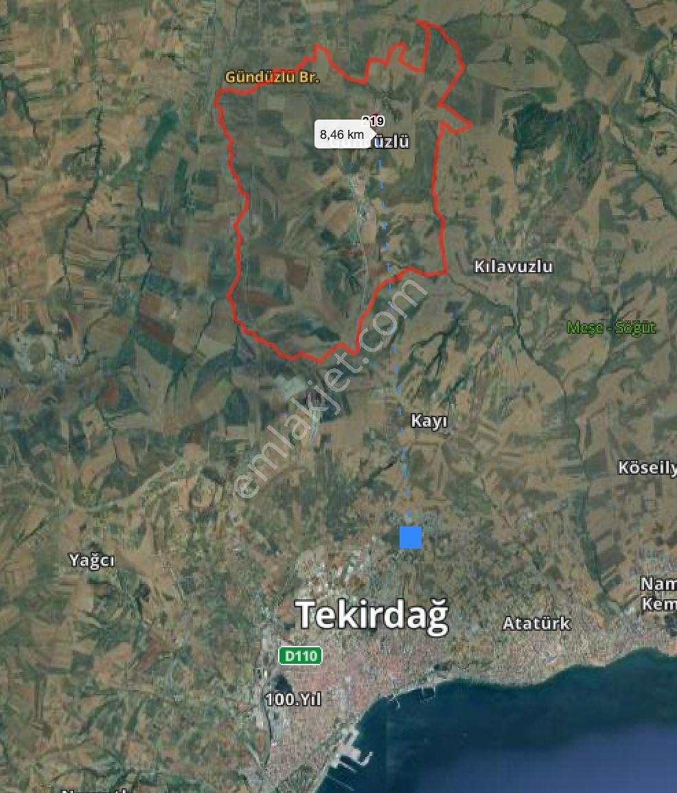 Tekirdağ Gündüzlü'de 125 M2 Arsa Tapulu - Görsel 20