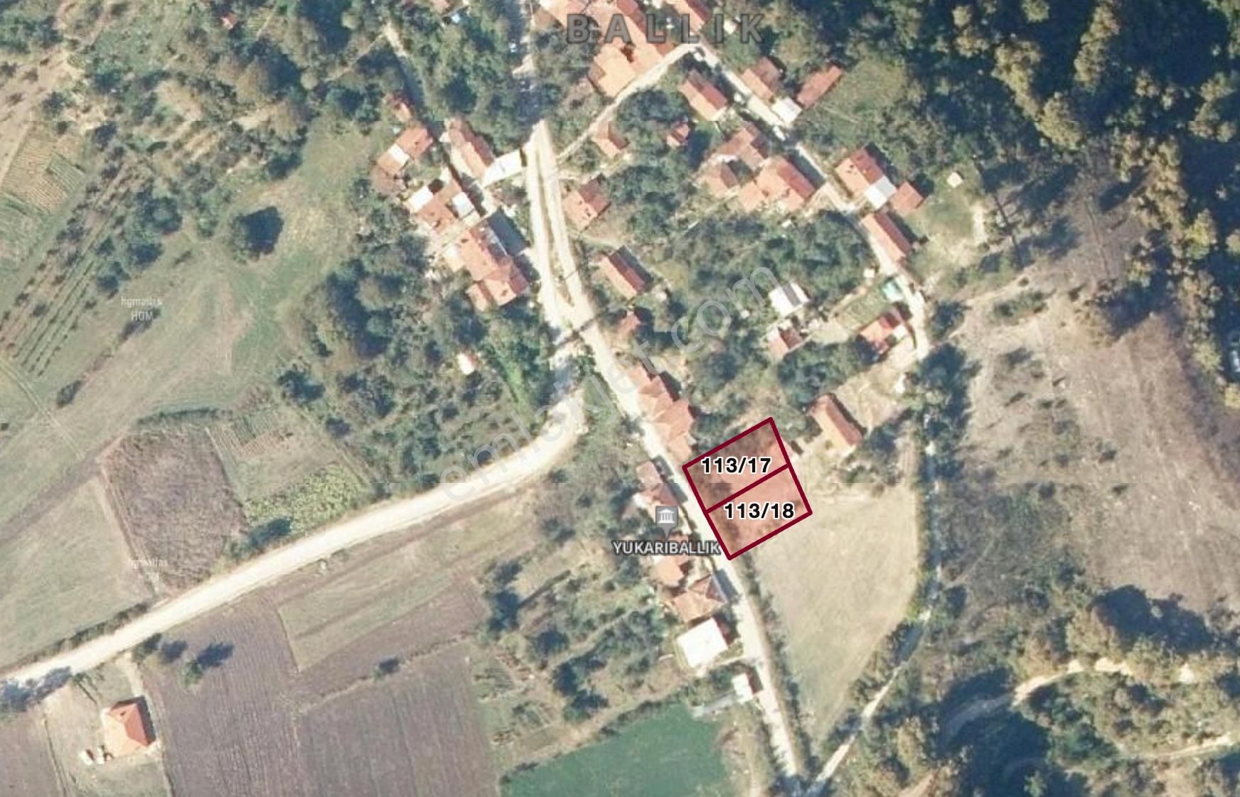 Bursa İnegöl Yukarı Ballık Köyünde Satılık Arsa