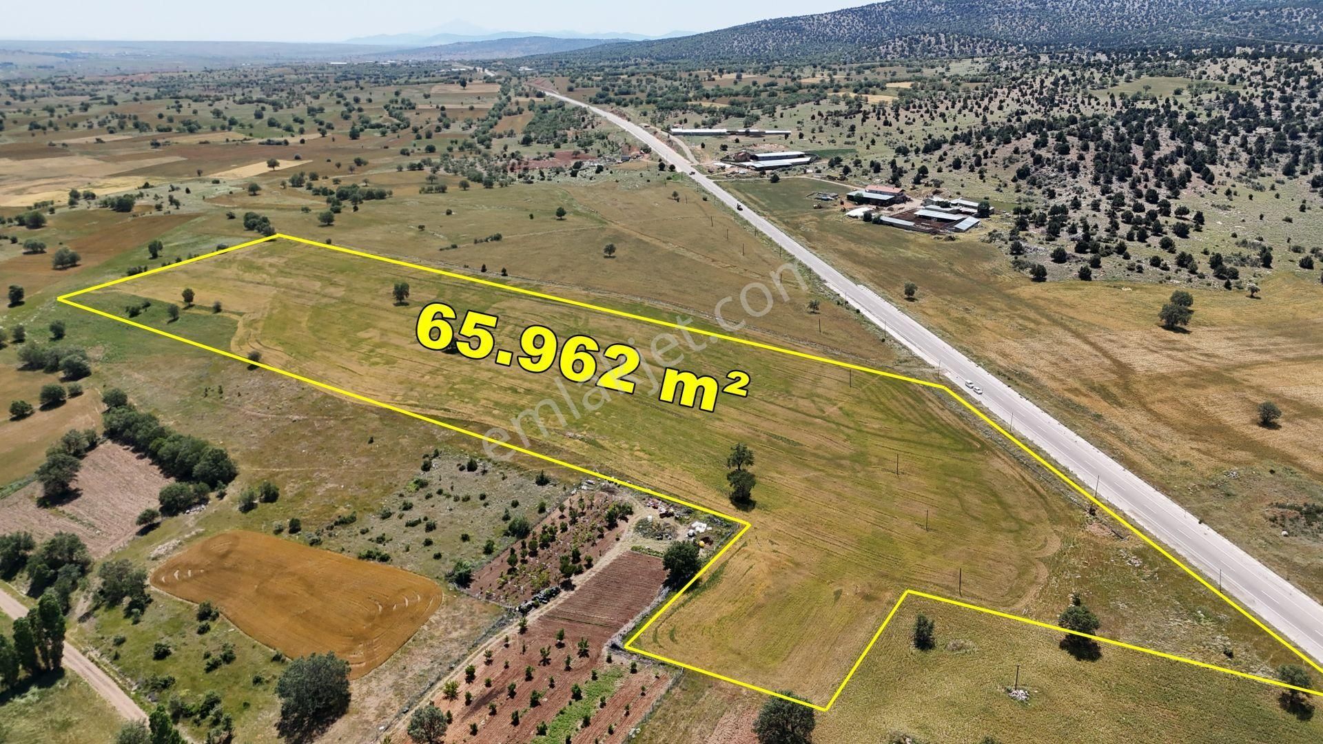 Konya / Akören / Tülce'de 65.962 M² Tel İle Çevrili Müstakil Tarla