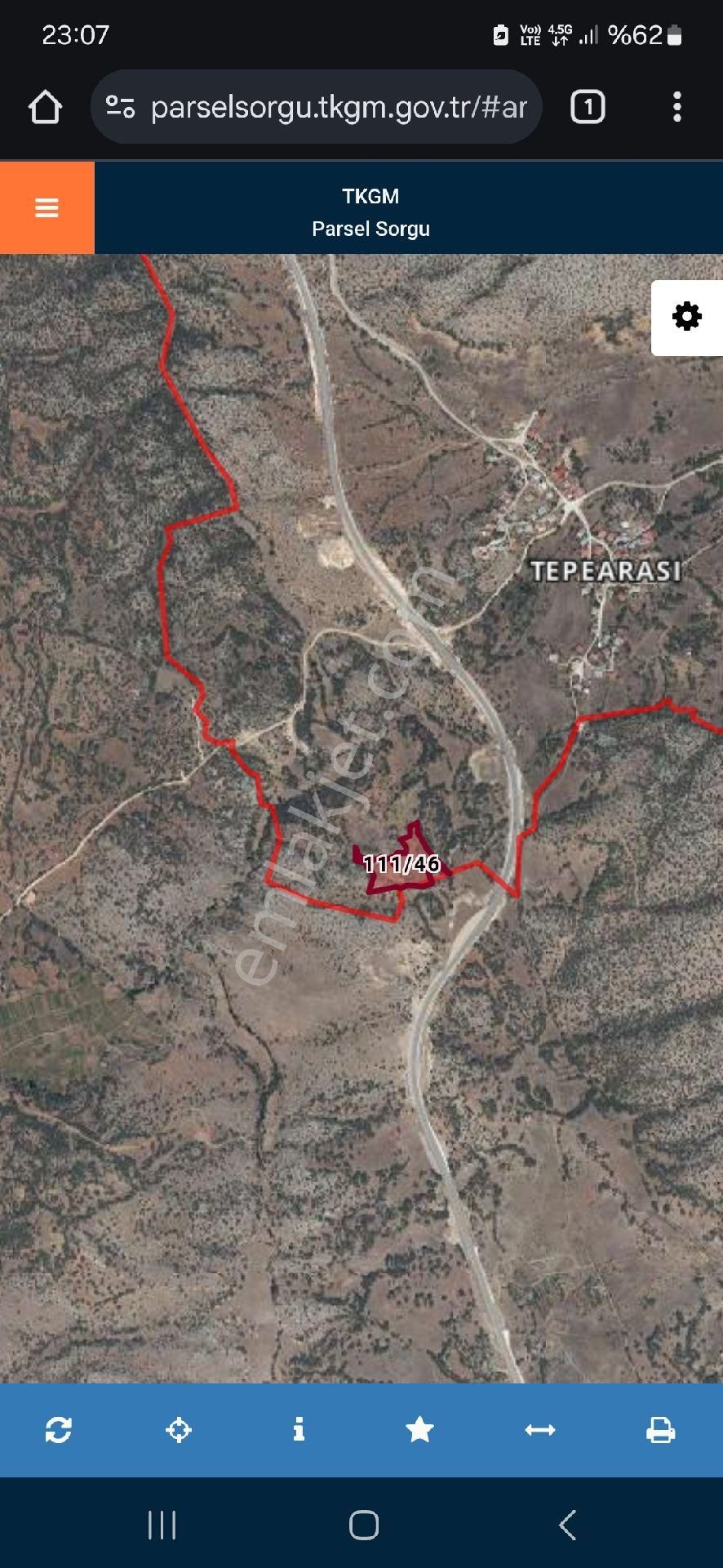 Bozkır Hadim Yol Kenarı Tarla Yatırımlık