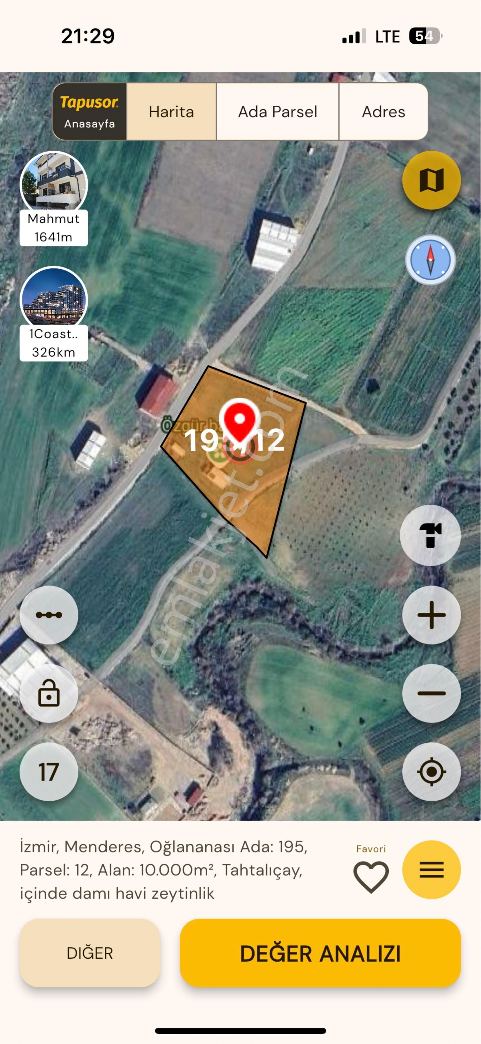 Kısıkköy San. Sit. Karşısı, Depolama İmarı Sınır. 10 Dönüm Arazi - Görsel 13