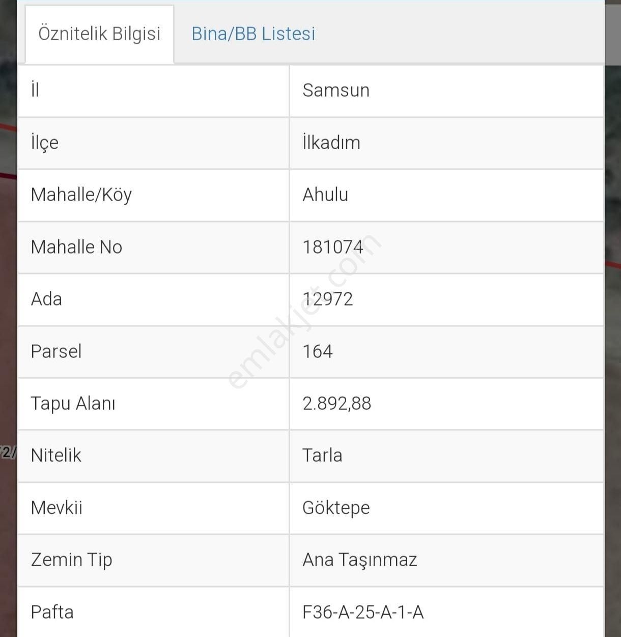 Kamalı Ahullu Sınırında Tarla
