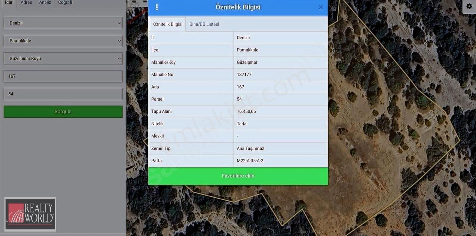 Rw Office20'den Pamukkale Güzelpınar'da Köyün Üzerinde Tarla