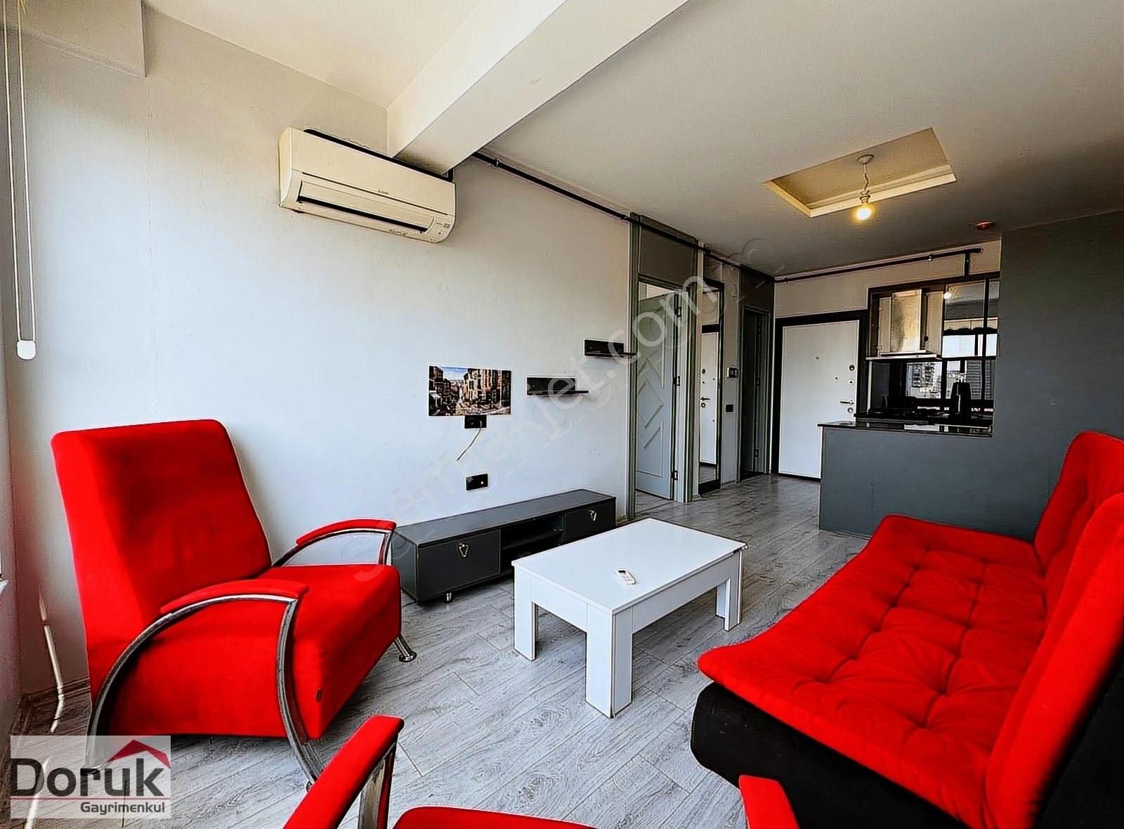 Doruktan Mezitli Yenimahallede Eşyalı 1+1 Kiralık Daire