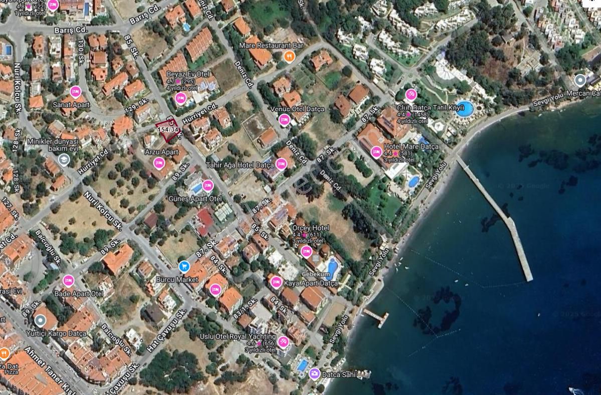 Epa Datça'dan Merkezde Denize 100 Metre Mesafede Arsa