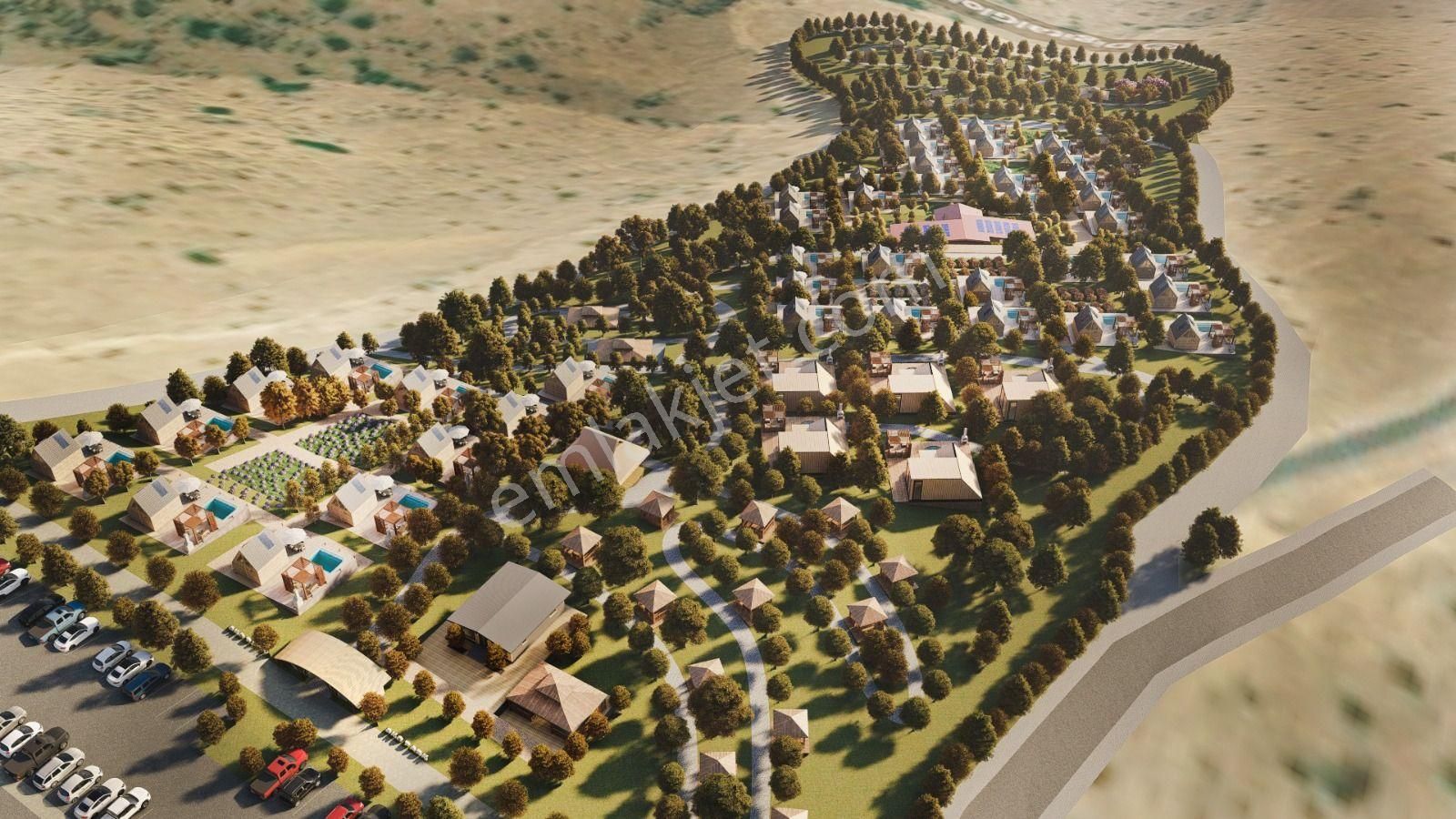 Çanakkale Ezine Sarpdere Oksijen Vadisi Kooperatifi 501 M2 X 2 Toplam 1002 M2 Satılık Parsel Alanı