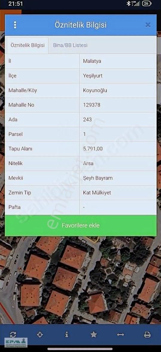Epa Özyaşamdan Özalperde Satılık Hisse