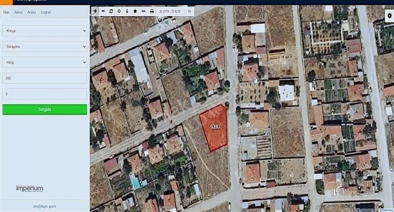 Sarayönü Hatip Mahallesinde Satılık Köşe Parsel Arsa