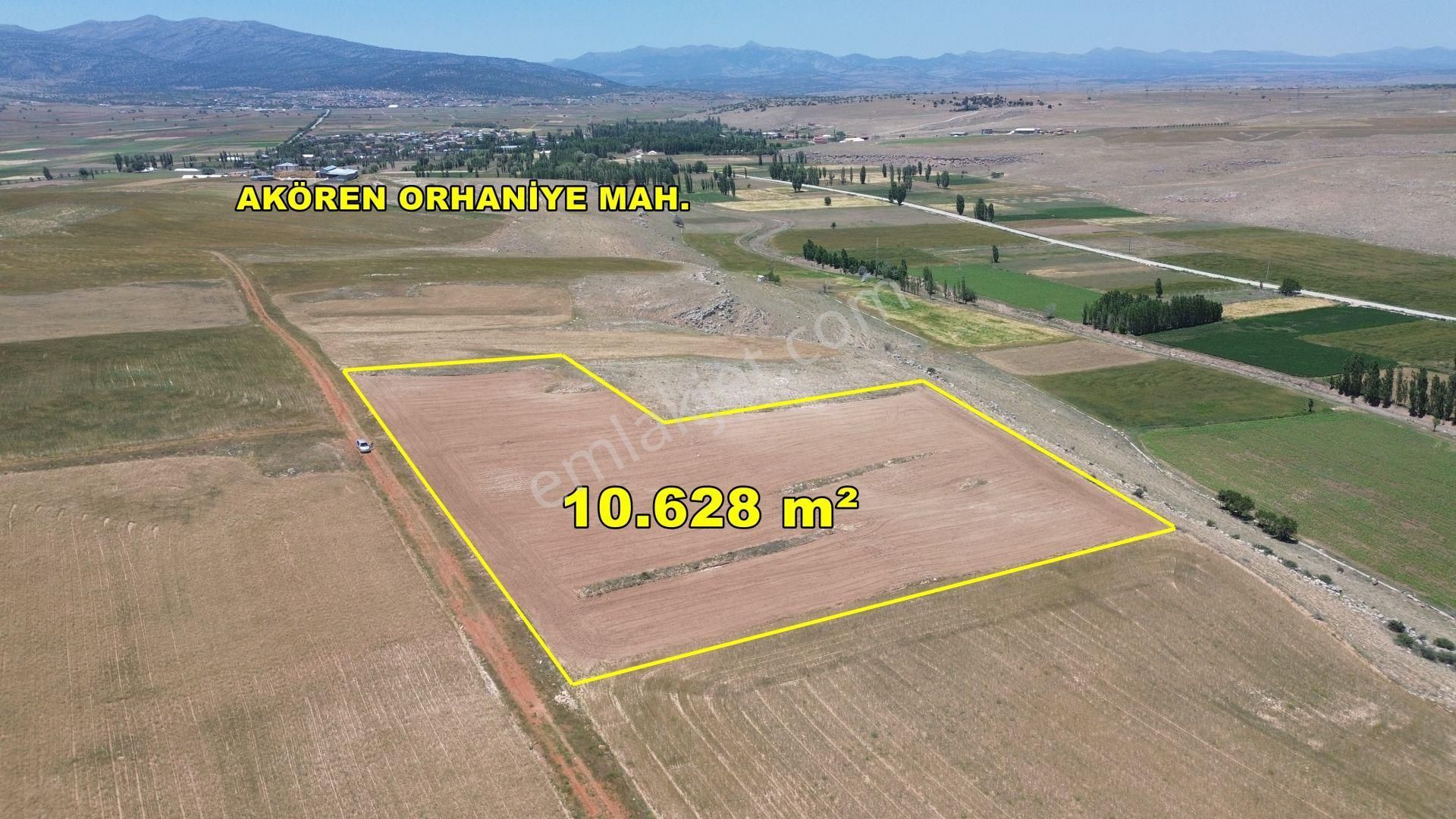 Konya / Akören / Orhaniye'de 10.628 M² Müstakil Tapu Tarla