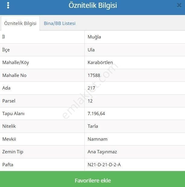 Karabörtlen'de,3parsel(7200+8550+12800),ayrı Ayrı Da Satılabilir