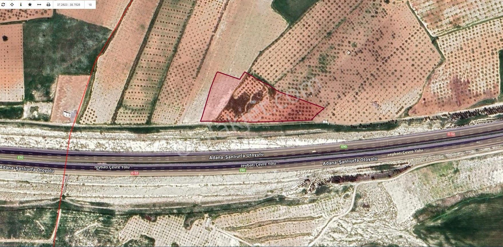 Yaşarsoy Gyo'dan Kızlar Köyü Otoban Yolunna Cepheli Satılık Fıstıklık