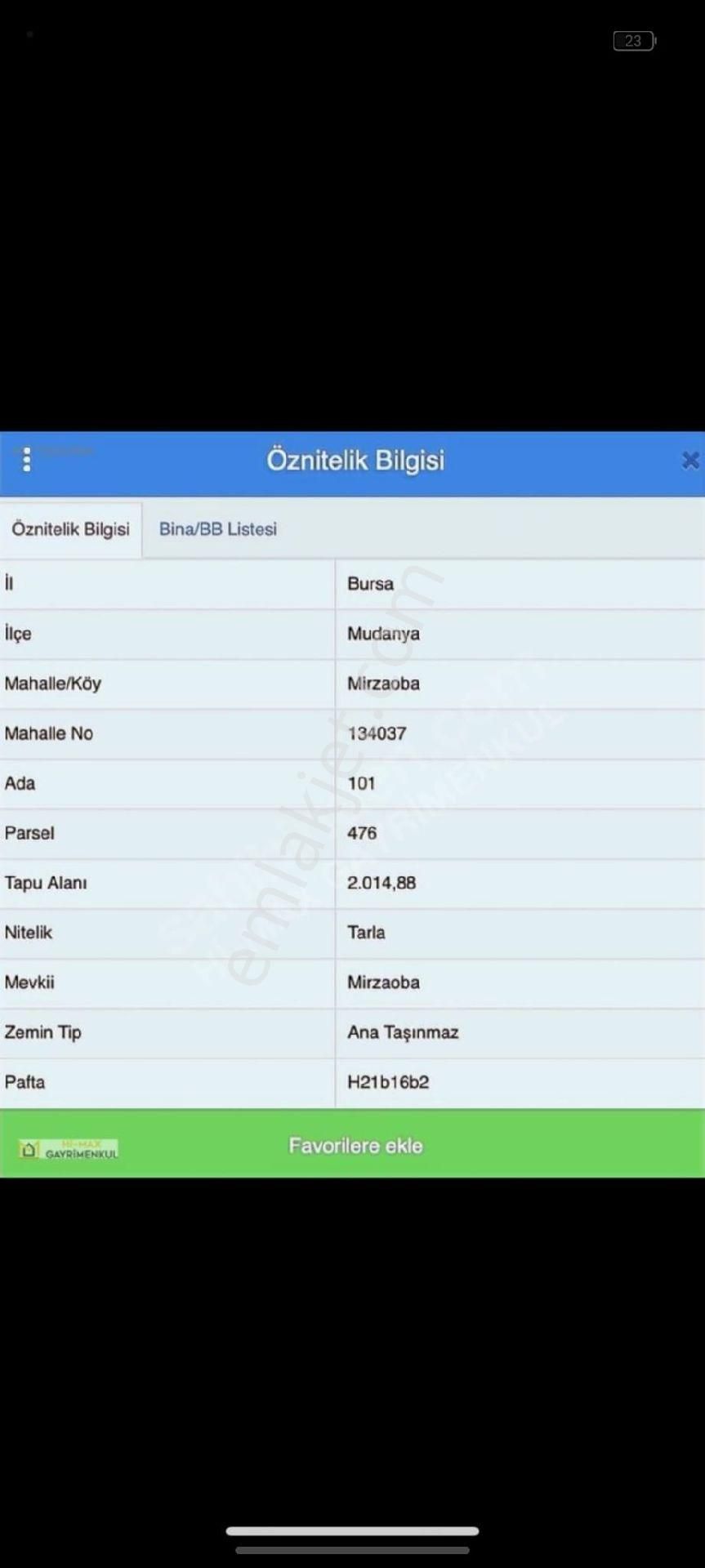 Mirzaobada Satılık Tarla