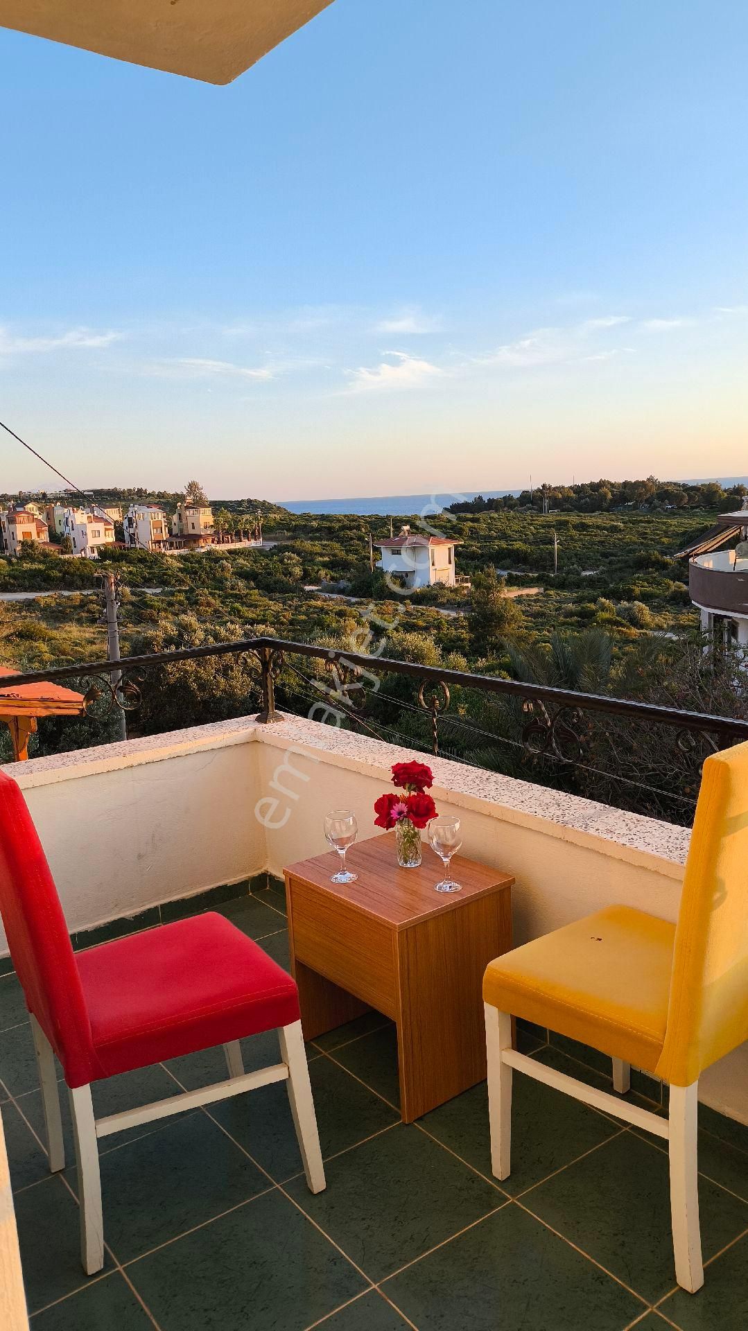 Sığacıkta Mavi Bayraklı Akkum Plajına Yürüme Mesafesinde 2+1 Eşyalı Kiralık