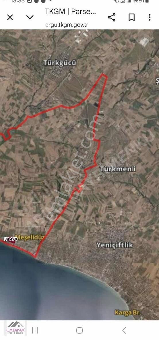 Marmara Ereğlisi Çeşmeli'de Denize 170m Satılık Müthiş Tarla