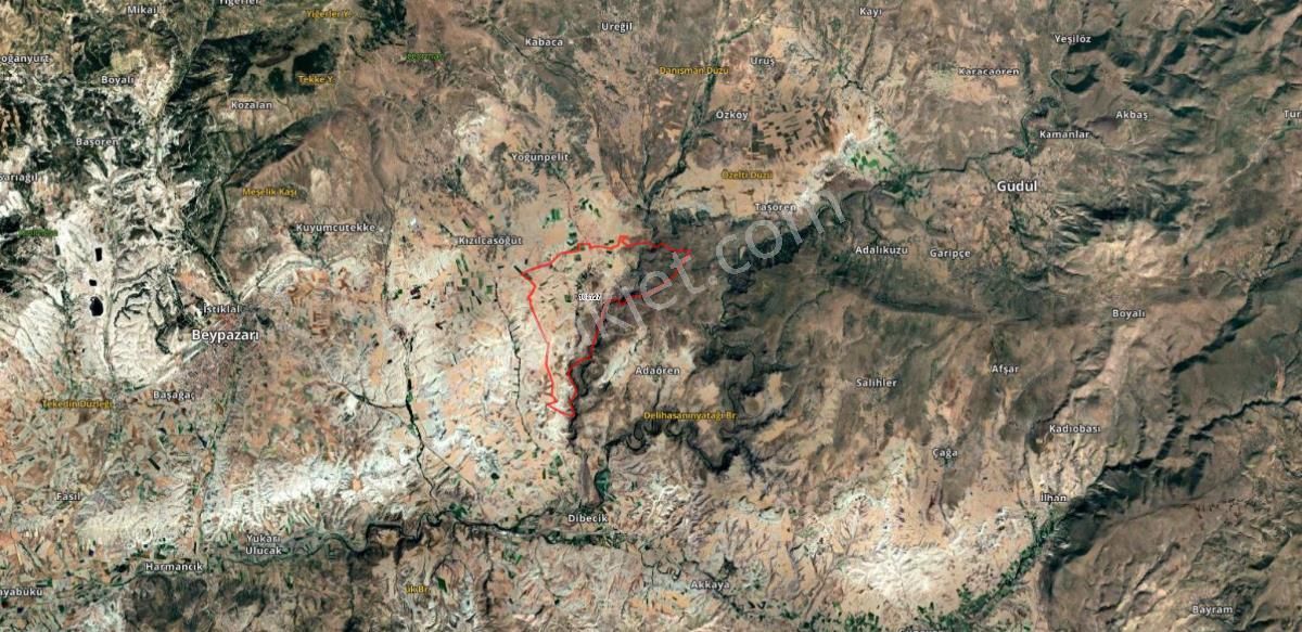 Ankara Beypazarı İncepelit Tek Tapu Kupon Satılık Arsa