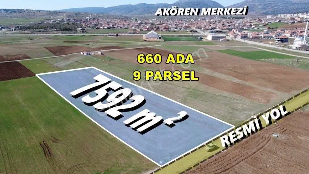 Konya / Akören / Tülce 7.592 M² Müstakil Tapulu Tarla