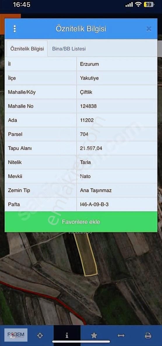 Fobem Gm'den Havaalanı Yakınında Satılık İmara Yakın Tarla