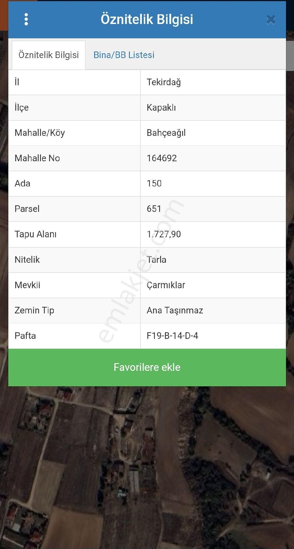Kapaklı Bahçeağıl 476 Mt