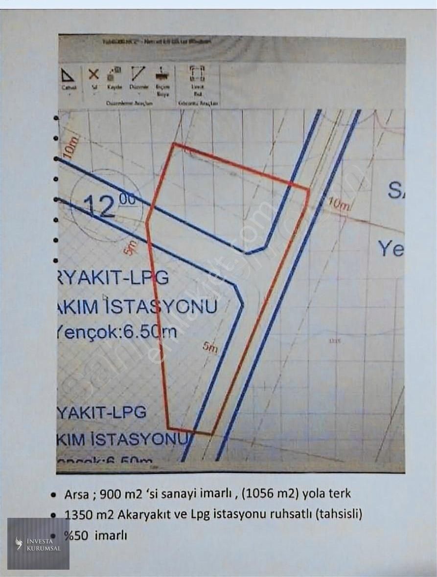 İnvesta,dan Afyon/sülümenli De Akaryakıt Ruhsatlı,sanayi İmarlı