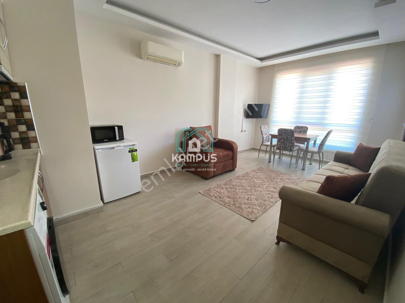 Muğla Bayır'da Geniş Eşyalı 1+1 Kiralık Daire