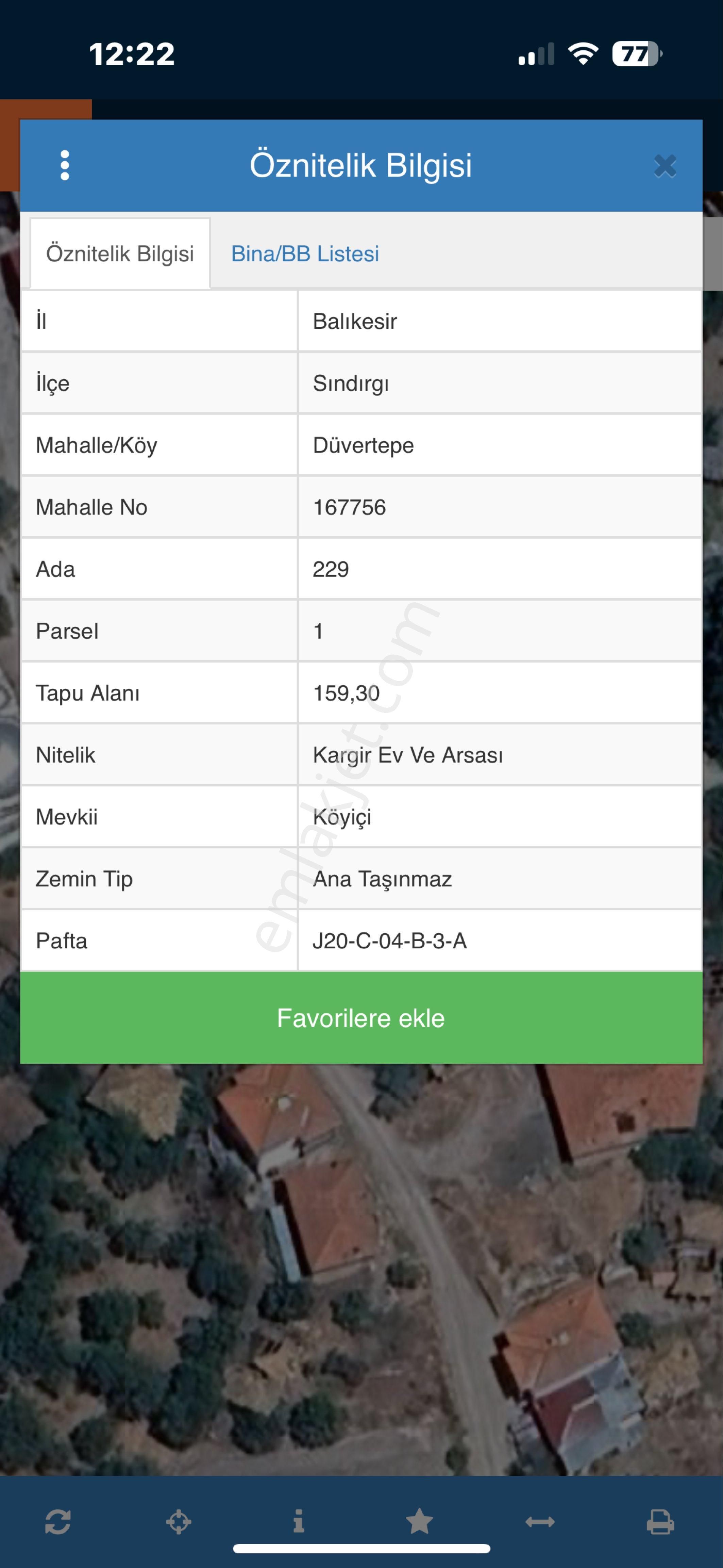 Sındırgı Düvertepe Mahallesi Köyiçi İmarlı Arsa