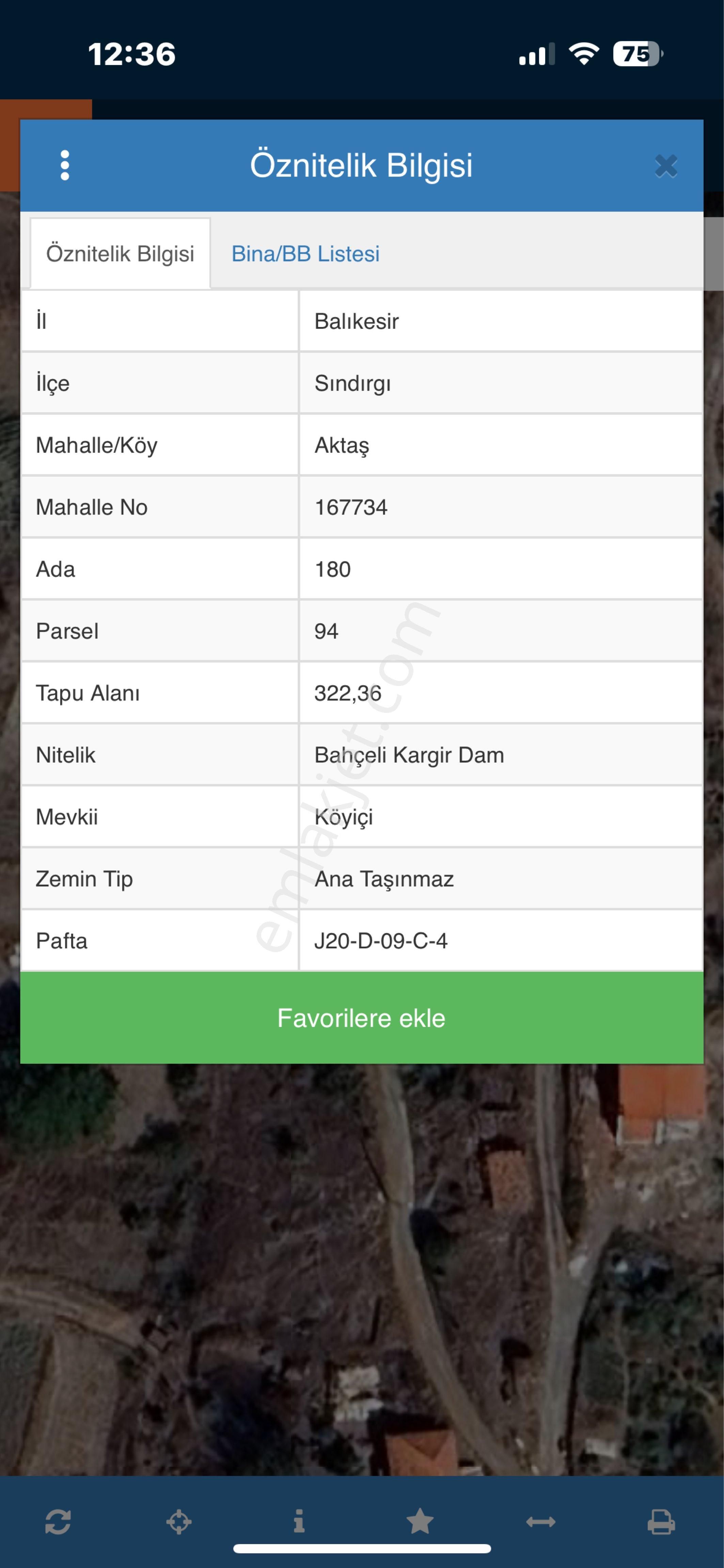 Sındırgı Aktaş Mahallesi Bahçeli Kargir Dam Ve Arsa