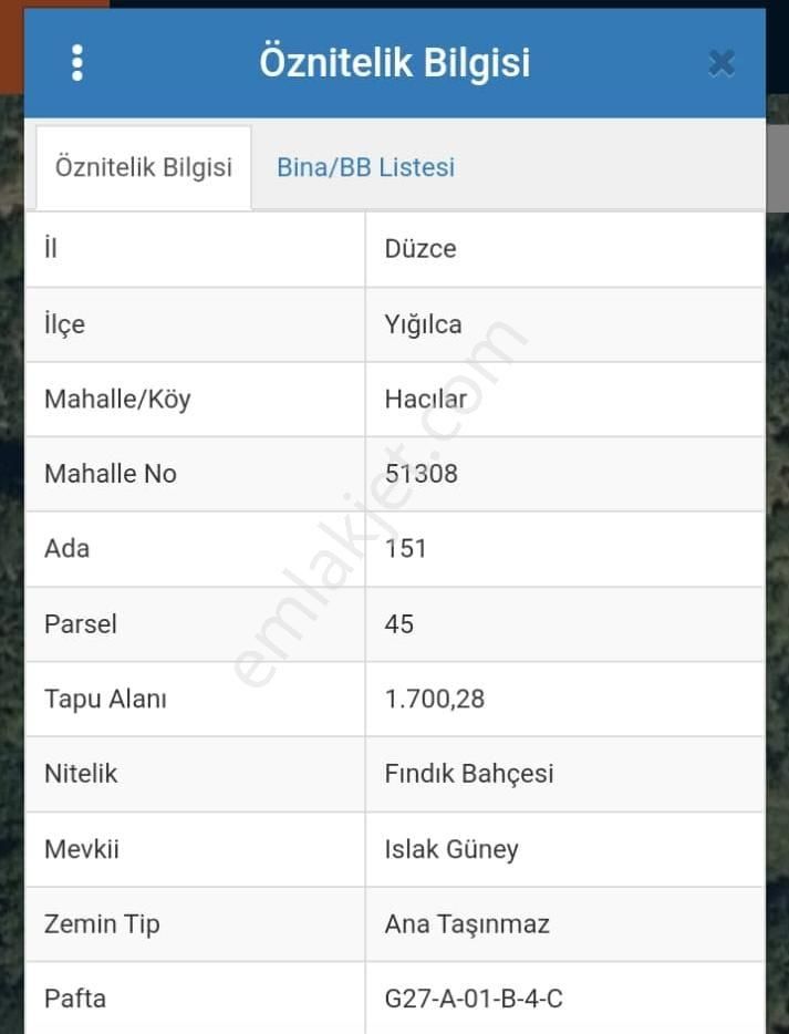 Memba Gayrimenkulden Yatırımlık Fındık Bahçesi