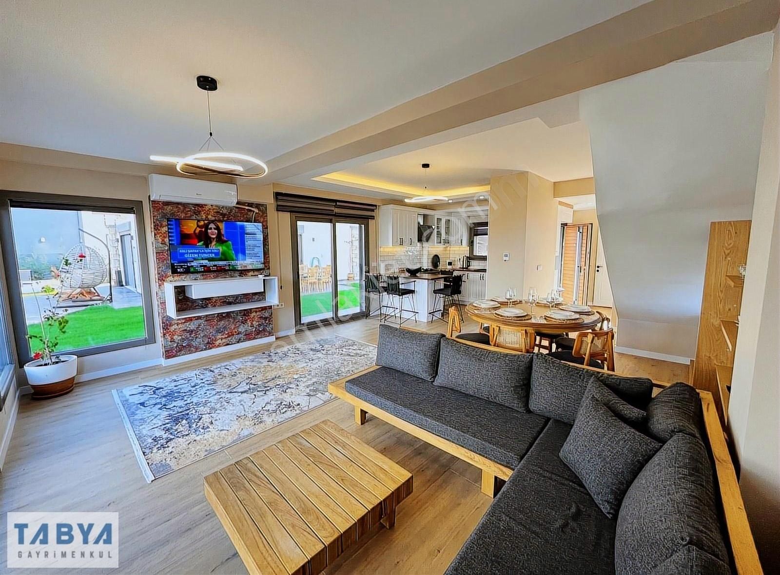 Sığacık'da Site İçerisinde Ful Eşyalı Havuzlu Tam Müstakil Villa - Görsel 20