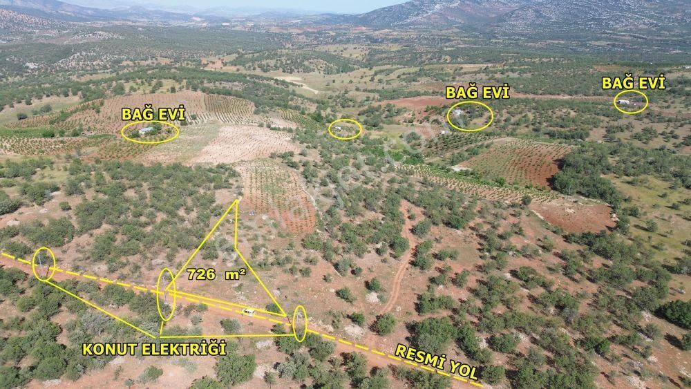 Bozkır Hamzalar Da 726 M2 Müstakil Tapulu Elektrik Alınabilir Bahçe